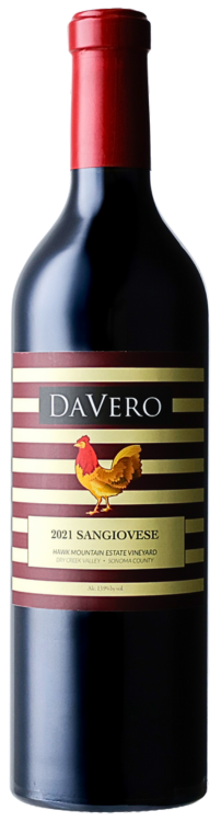 red wine bottle of sangiovese